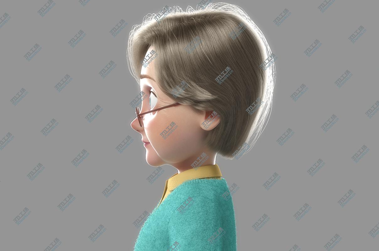 images/goods_img/202104094/Cartoon Old Woman NoRig 3D model/5.jpg